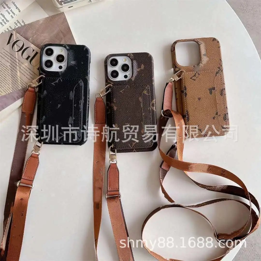 Multicolor Floral-Print Leather Phone Crossbody Case with Strap - 2