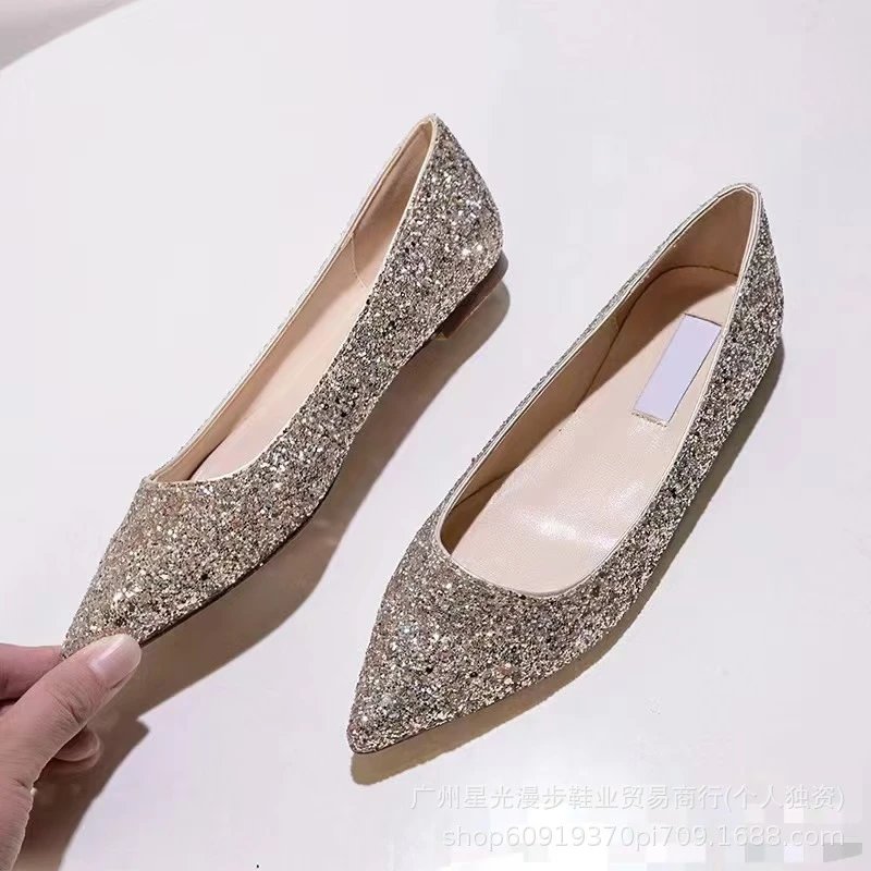 Crystal-Embellished Pointed-Toe Mule Heels Silver - 22