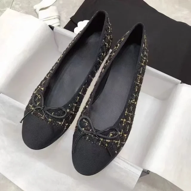 Chanel Leather Shoes Bow Ballet Flats product detail image 15