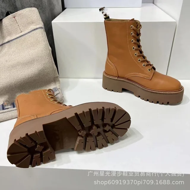 Unbranded Boots Lace-Up Platform Combat product detail image 9