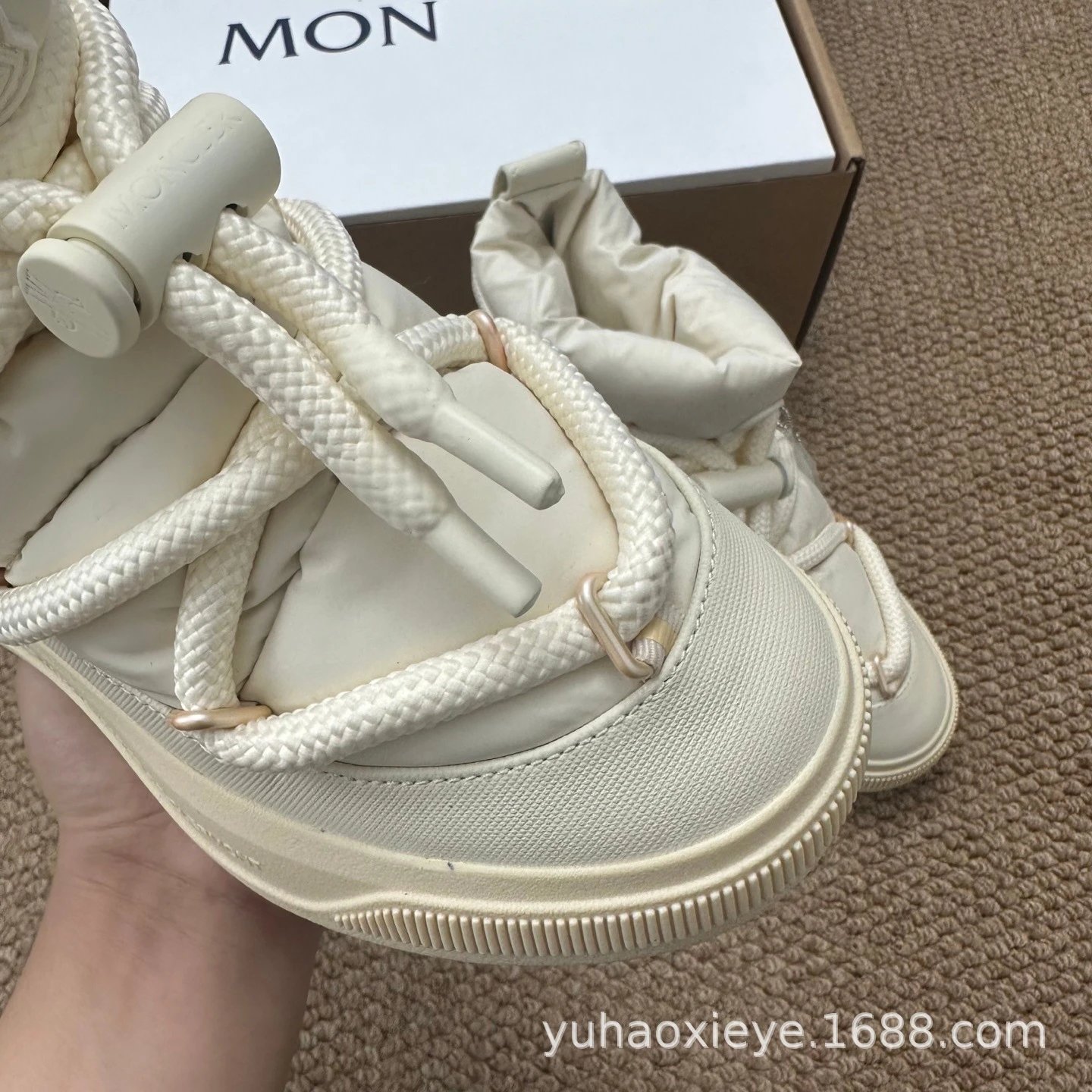 Moncler Genius x Off-White Pink Puffer Snow Boots - 22