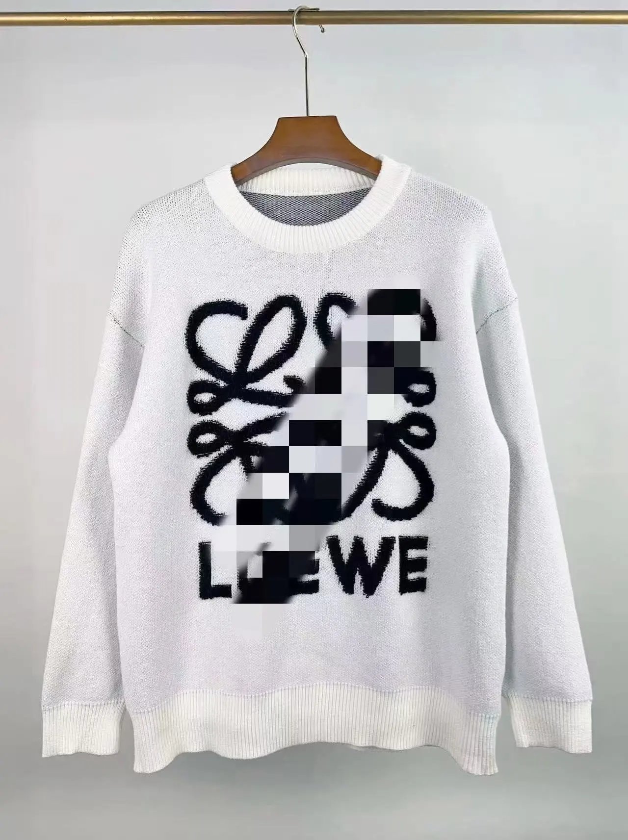 Off-White Deconstructed Logo Knit Sweater Gray - 6