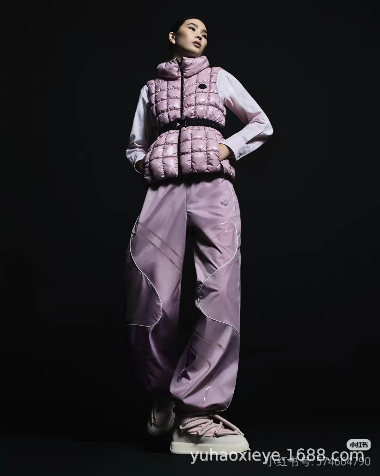 Moncler Genius x Off-White Pink Puffer Snow Boots - 11