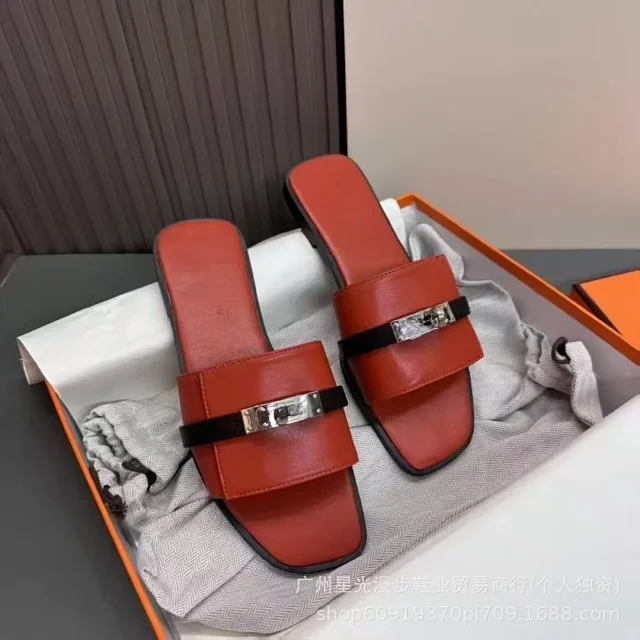 Unbranded Sandals Flat slide with turn-lock and studded strap detail product detail image 21