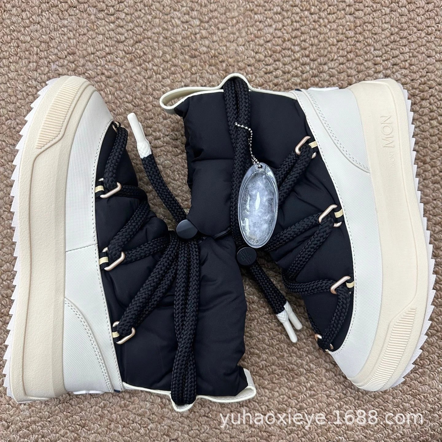 Moncler Genius x Off-White Pink Puffer Snow Boots - 29