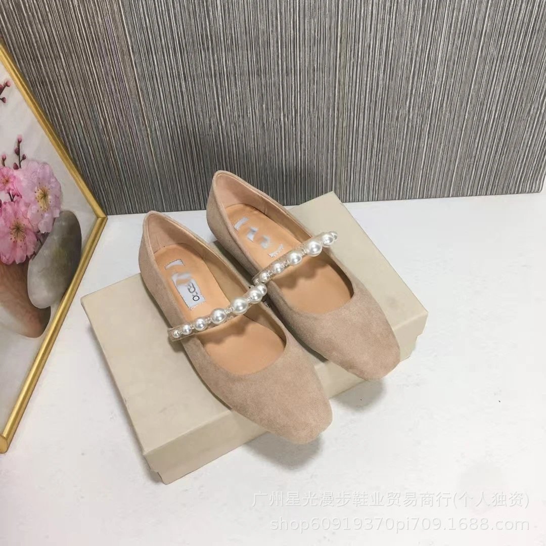 JIN Pointed-Toe Stiletto Heels with Crystal Strap Beige Shoes - 20