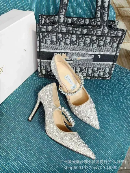 Dior Book Tote Bag and Pearl-Embellished Stiletto Heels - 1