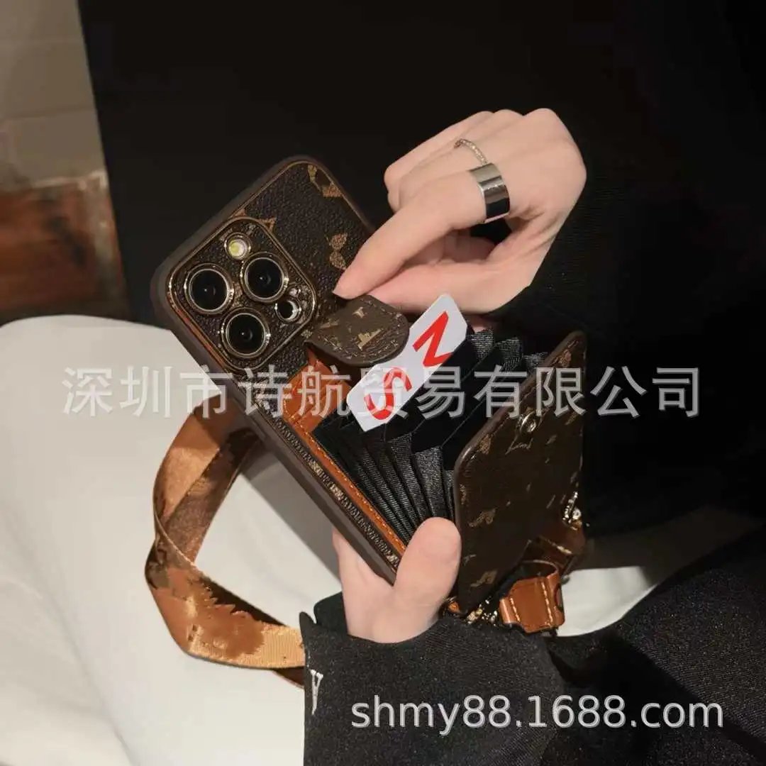 Louis Vuitton Monogram Phone Case with Strap Brown - 5