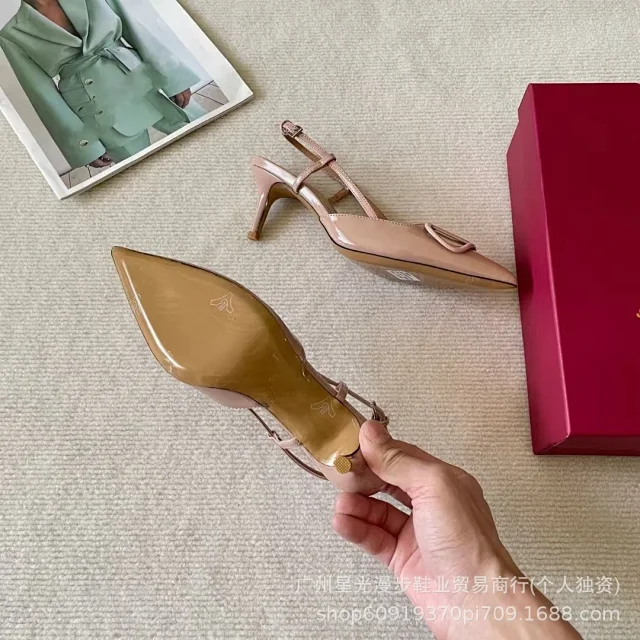 Unbranded High Heels Pointed-Toe Slingback with Square Buckle product detail image 22