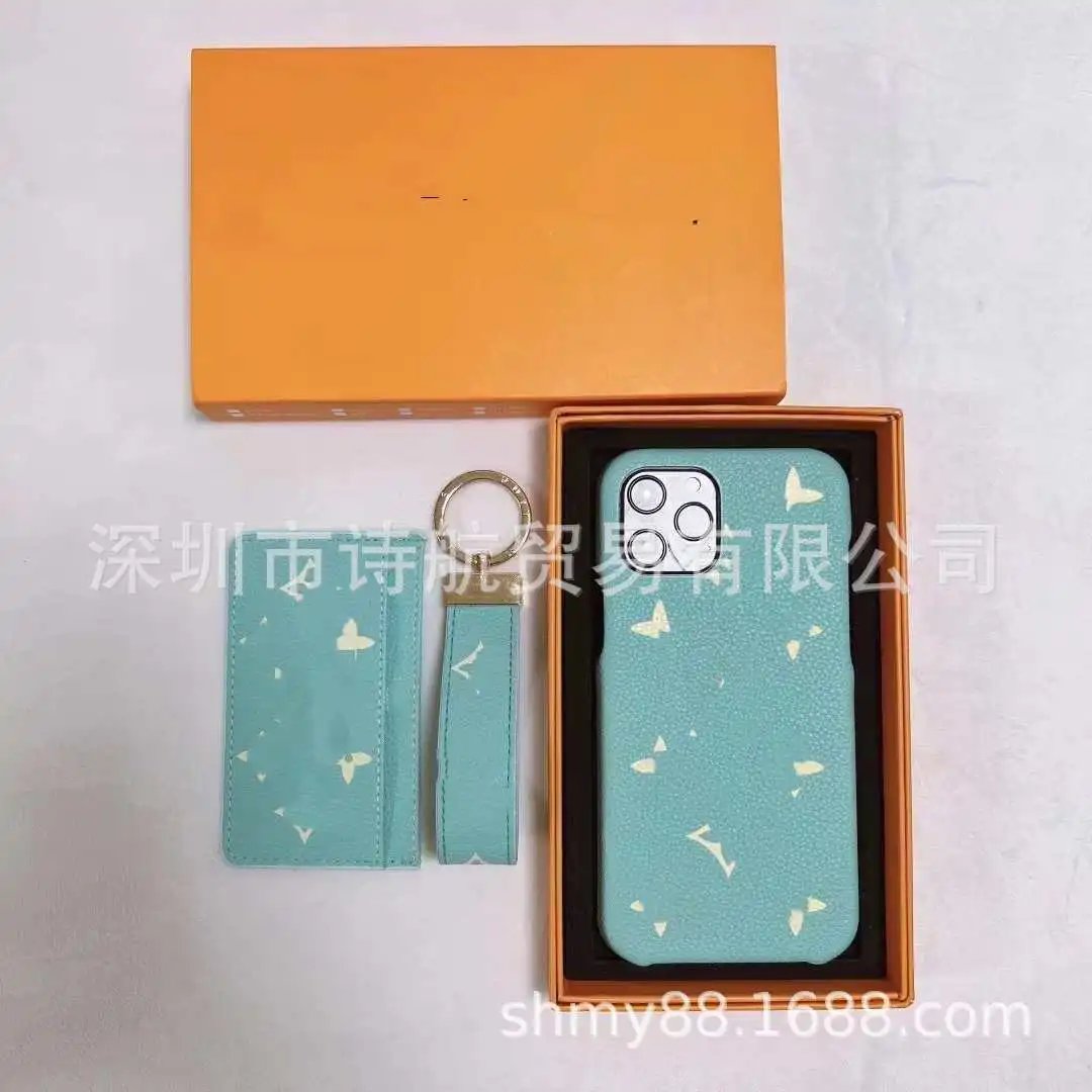 Unbranded Phone Cases Textured case set with card holder and keychain strap image 4