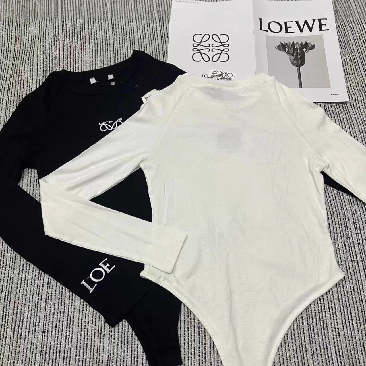 Loewe Underwear Long-Sleeve Logo Bodysuit image 5