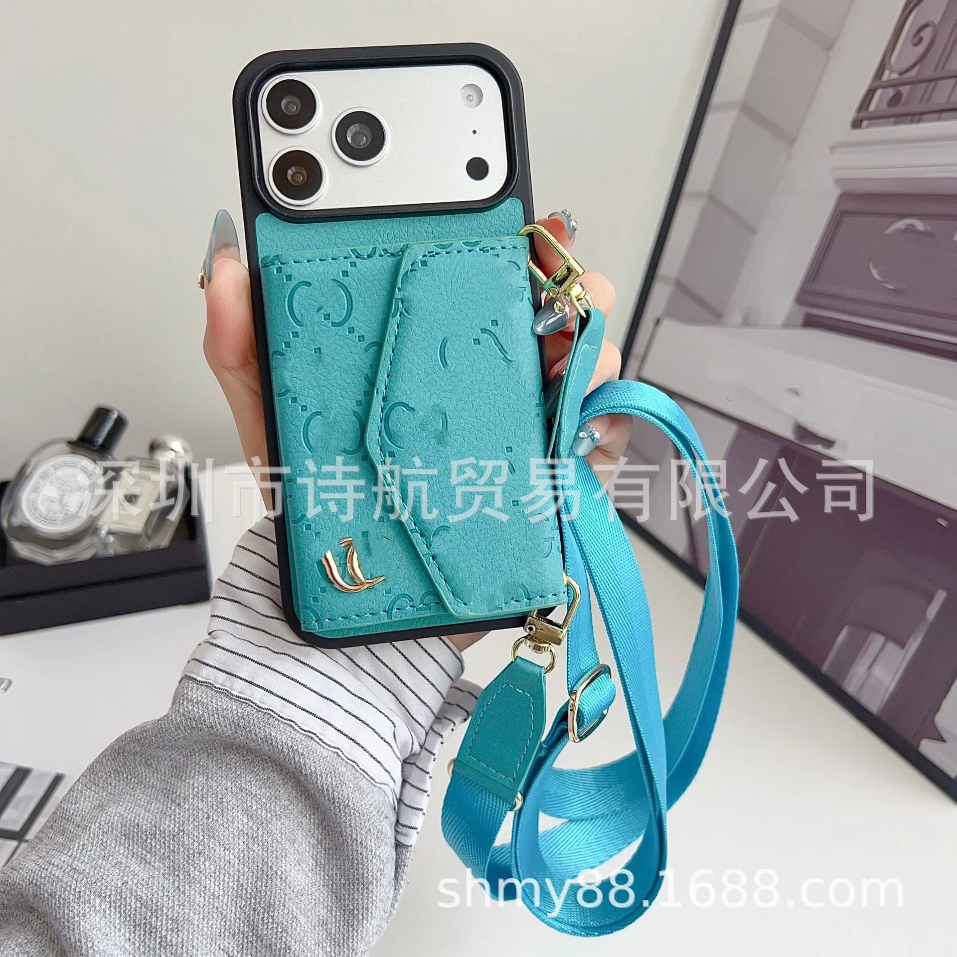 Unbranded Phone Cases Card Holder Case with Adjustable Crossbody Strap image 4