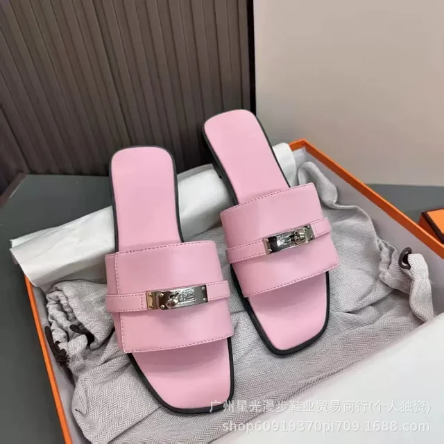 Unbranded Sandals Flat slide with turn-lock and studded strap detail product detail image 16