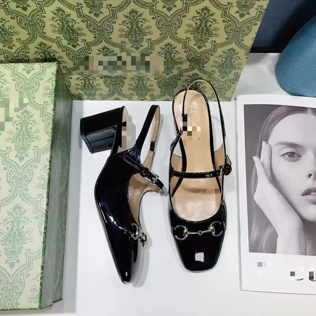 Gucci High Heels Pointed-Toe Chain-Embellished Slingback Stiletto product detail image 8
