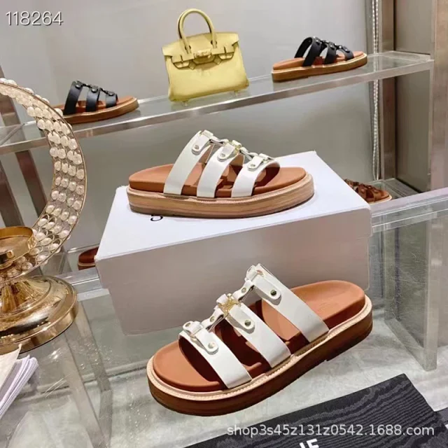 Unbranded Sandals Platform slide with buckle-detail straps product detail image 4