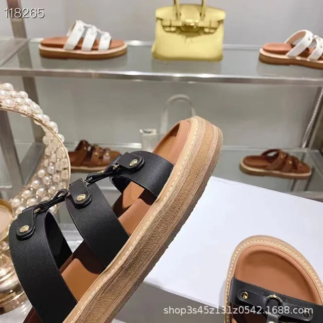Unbranded Sandals Platform slide with buckle-detail straps product detail image 7