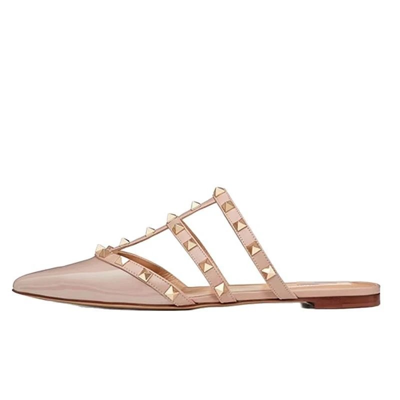 Unbranded High Heels Pointed-Toe Studded Mule Sandals image 5
