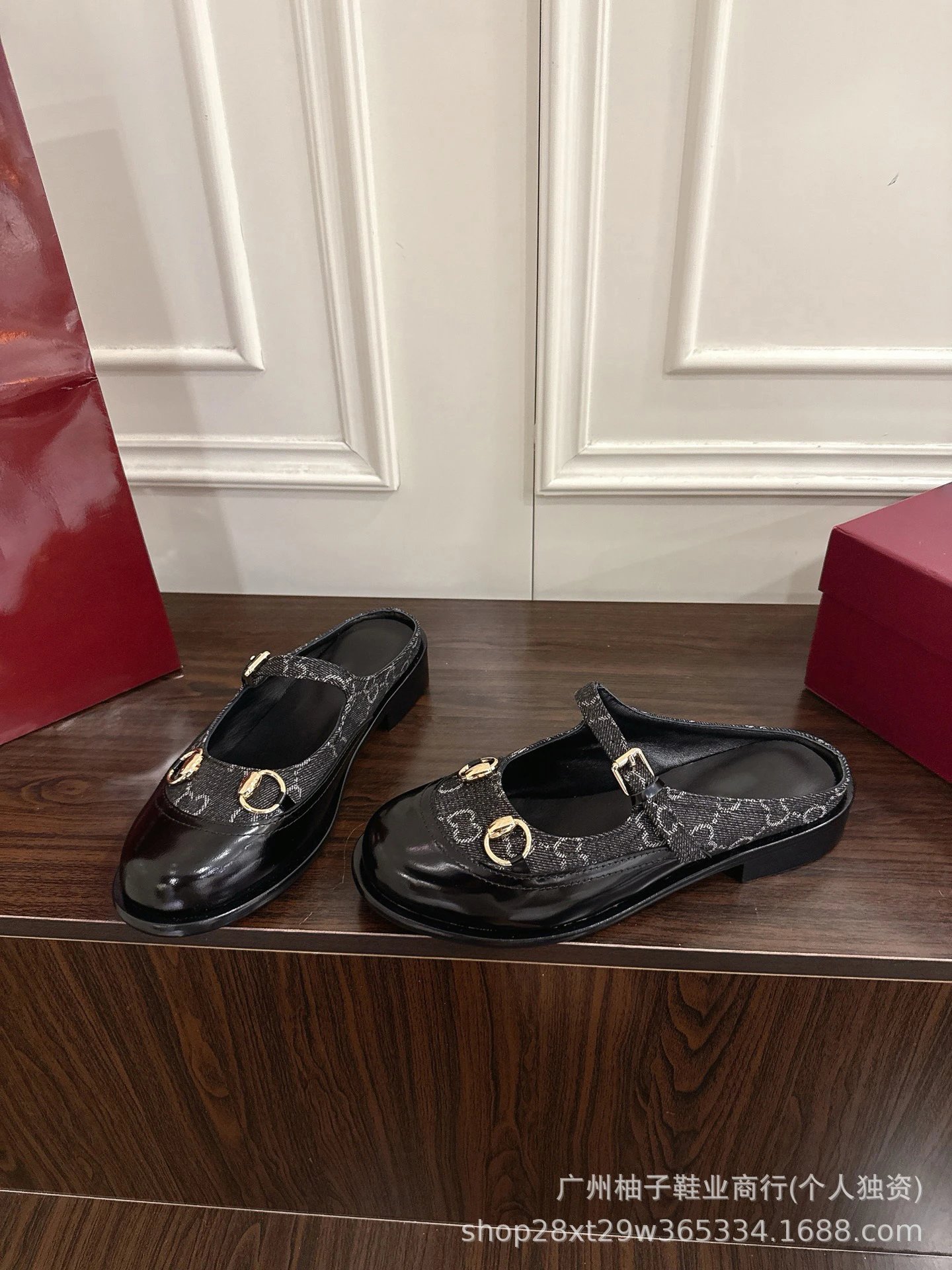 Gucci Horsebit Mary Jane Black Leather Shoes - 6