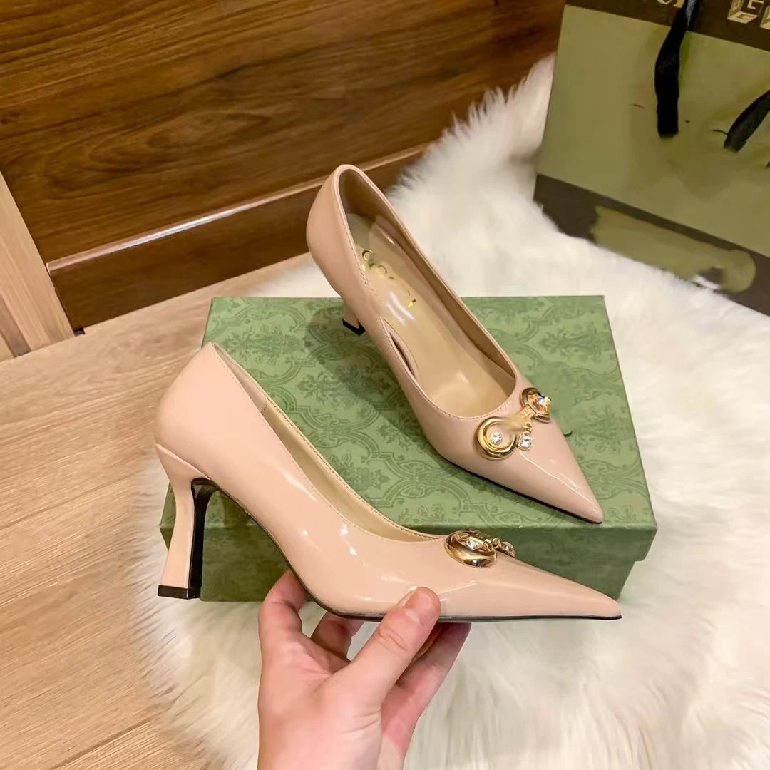 Gucci Marmont Horsebit Slingback Heels Gray Multicolor - 25