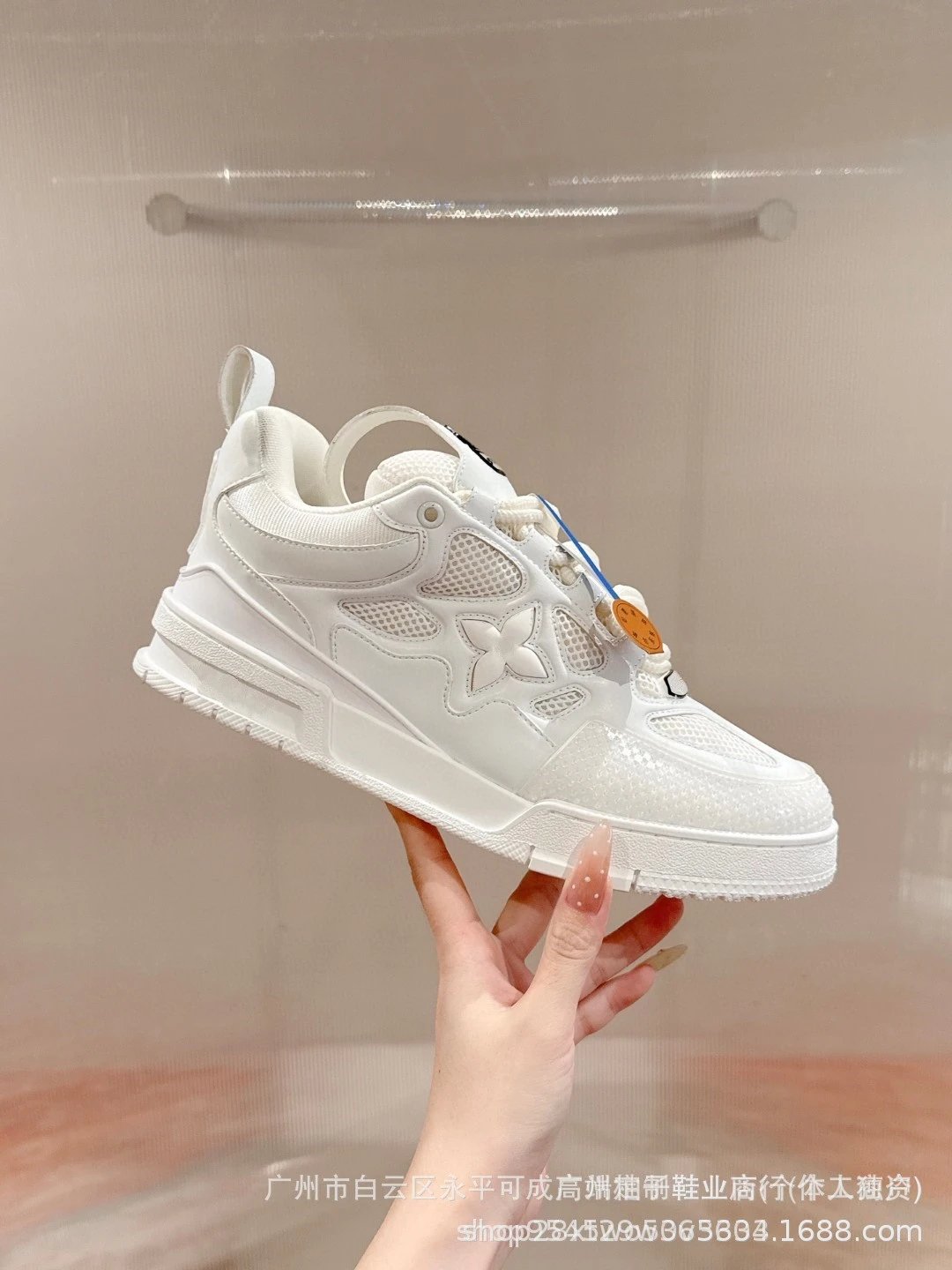 Off-White x Louis Vuitton Archlight Black Mesh Sneakers - 27
