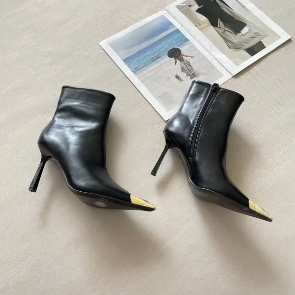 Saint Tears Slouchy Cuff Ankle Boots Black - 6