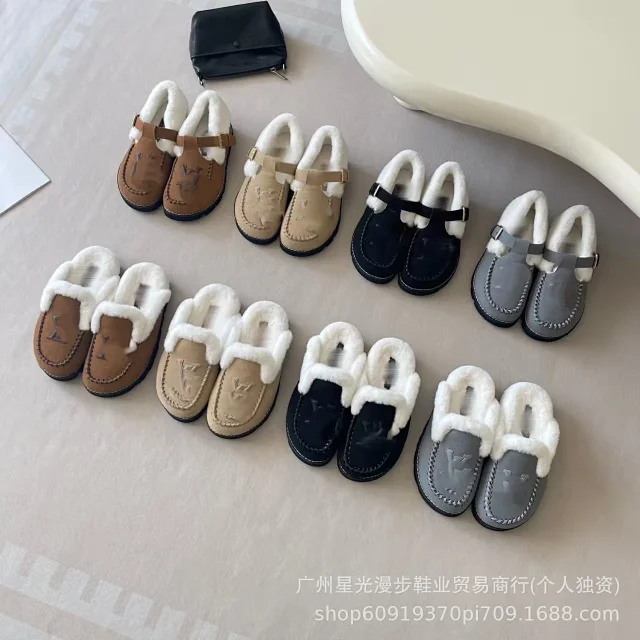 Louis Vuitton Slippers Faux-Fur-Lined LV Monogram Mule product detail image 2