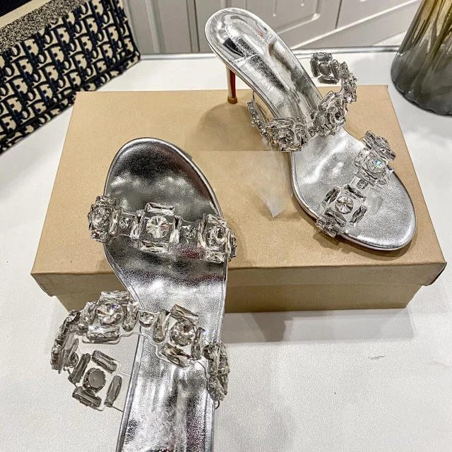 Christian Louboutin Sandals Rhinestone-Embellished Mule product detail image 6