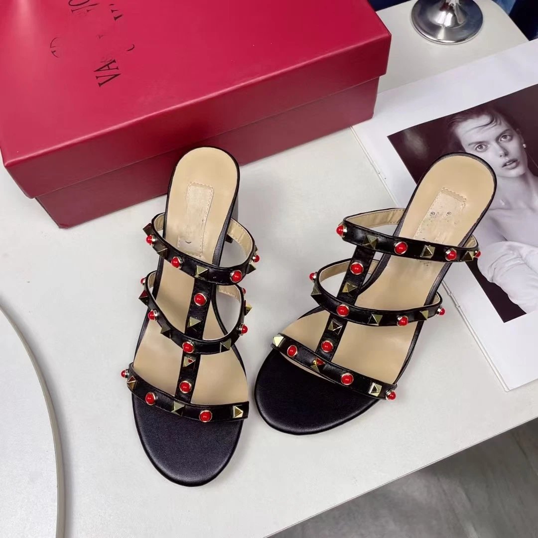 Valentino Sandals Studded Strappy Mule image 2