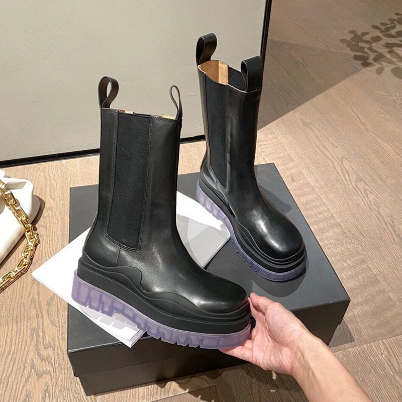 Bottega Veneta Boots Mid-Calf Chelsea Lug Sole image 3