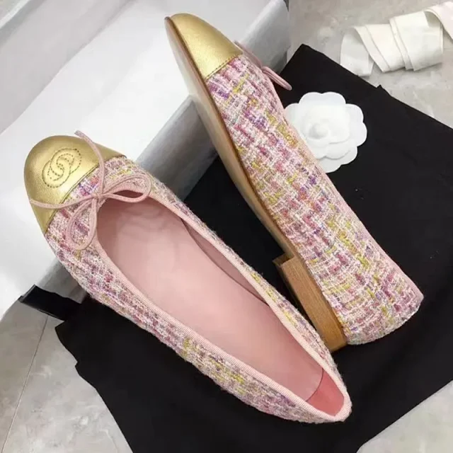 Chanel Leather Shoes Bow Ballet Flats product detail image 19