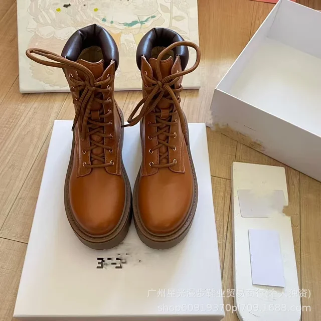 Unbranded Boots Lace-Up Platform Combat product detail image 5