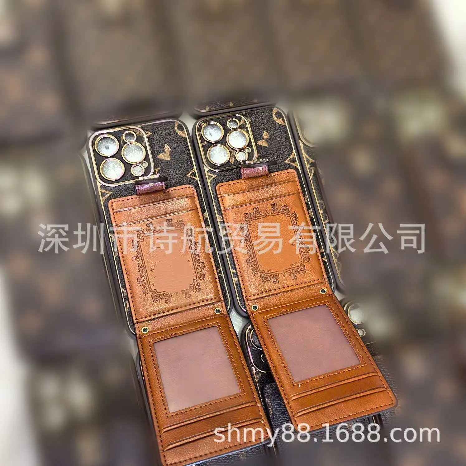 Unbranded Phone Cases Monogram-Print Card Holder image 4