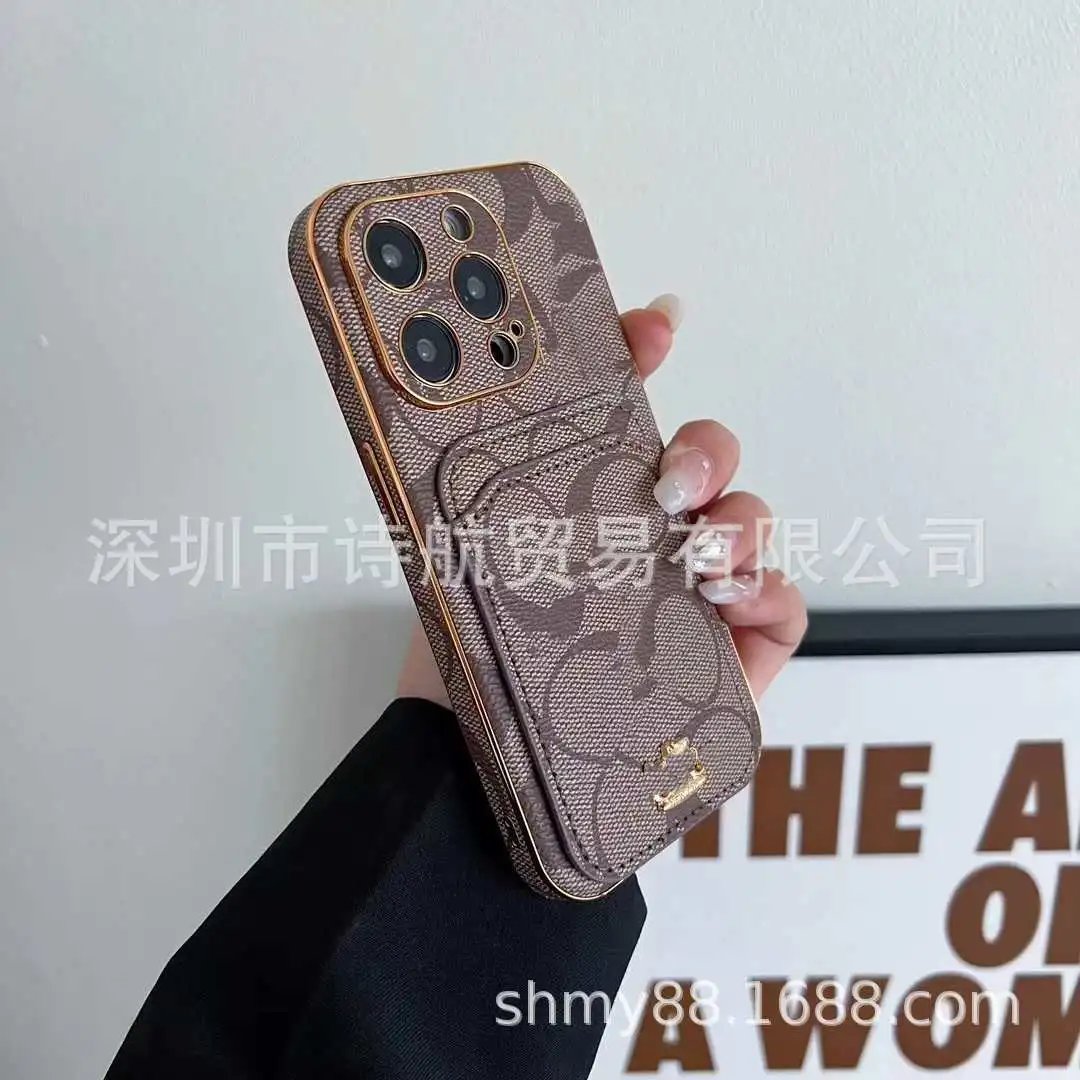 Coach Phone Cases Signature C Monogram Card Slot Case image 3