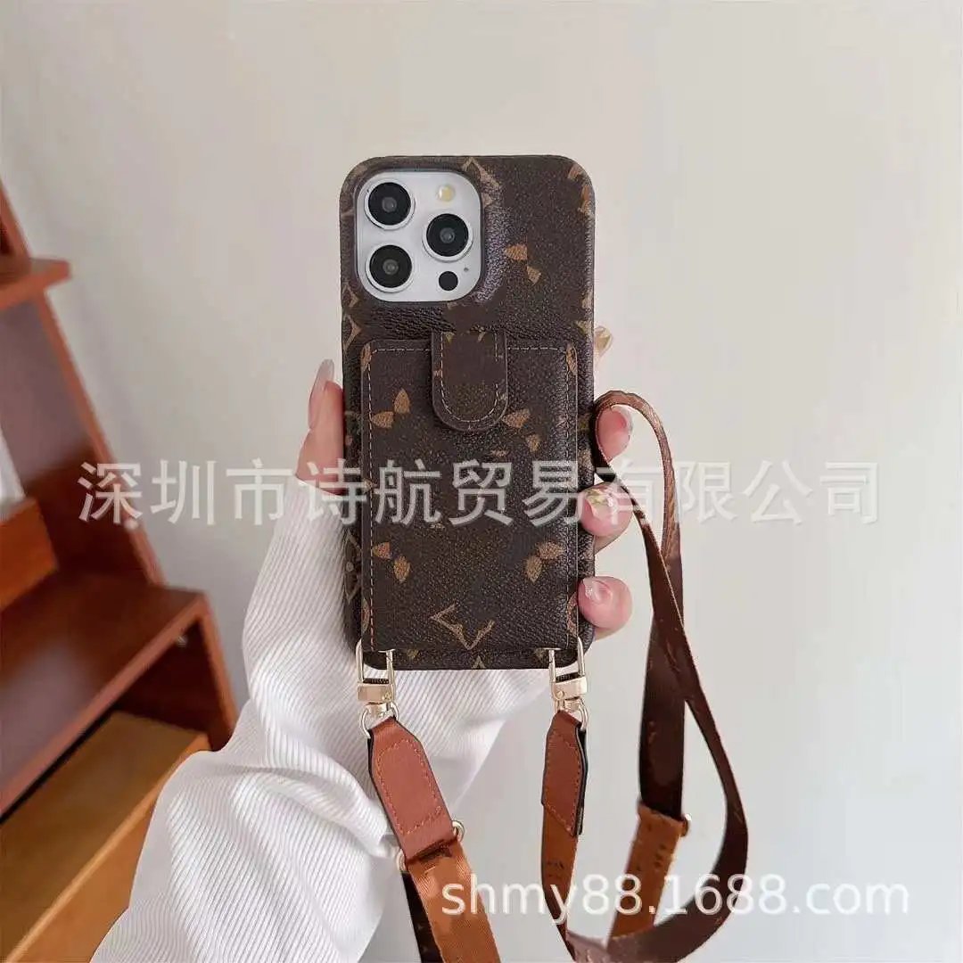 Unbranded Phone Cases Crossbody Strap Card Holder Case image 2