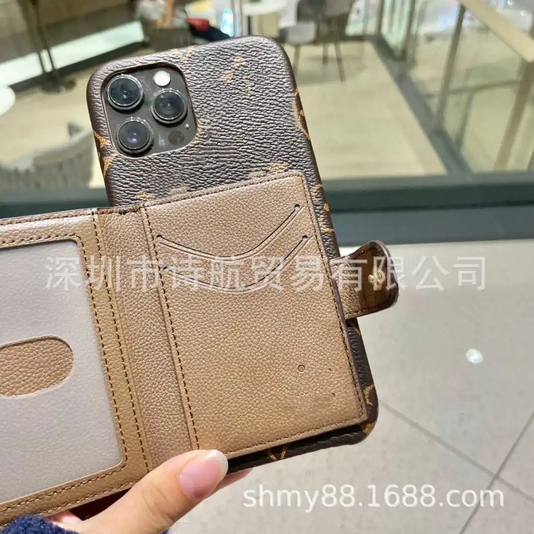 Gucci Phone Cases Monogram Card Slot Snap-Strap Case image 4