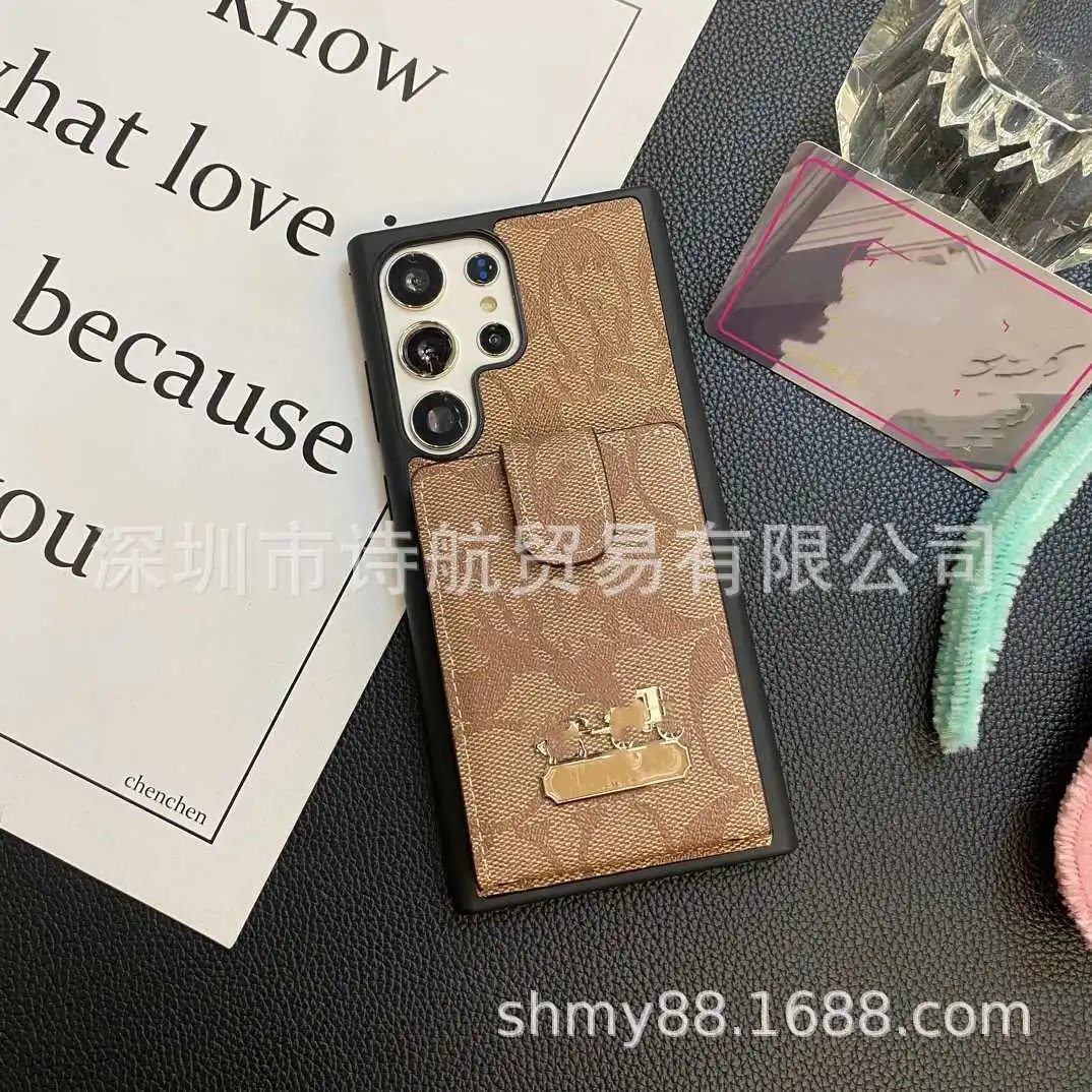 Coach Phone Cases Monogram Card Holder Strap Case image 4