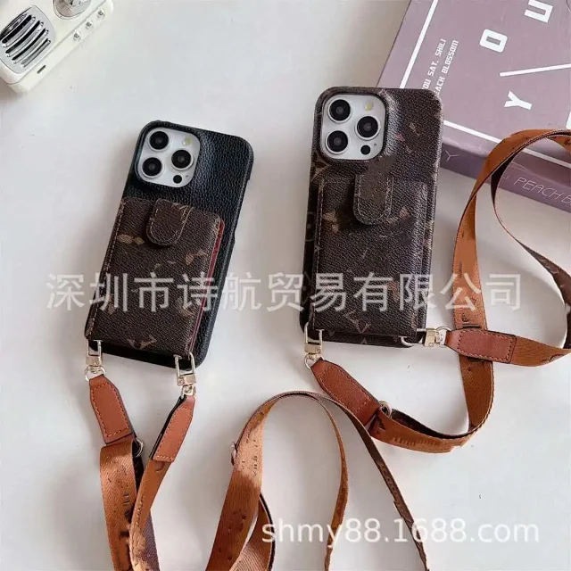Unbranded Phone Cases Crossbody Strap Card Holder Case product detail image 1