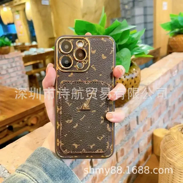 Louis Vuitton Phone Cases Monogram Card Slot iPhone Case product detail image 2