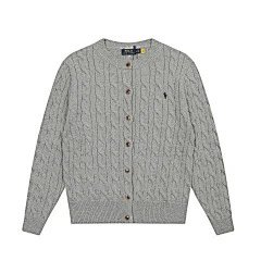 Ralph Lauren Cable Knit Cardigan Forest Green Cardigan - 16