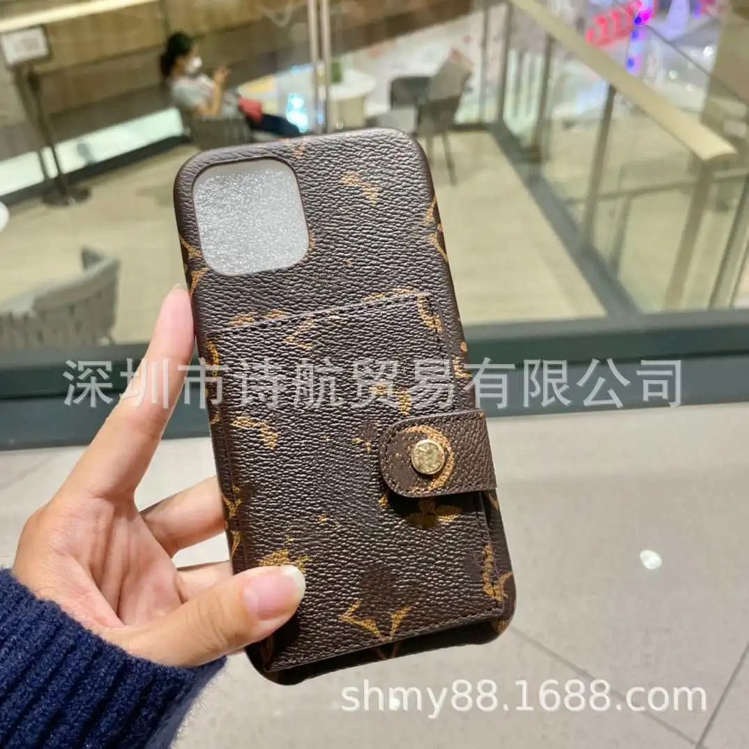 Gucci Phone Cases Monogram Card Slot Snap-Strap Case image 2