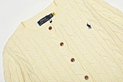 Ralph Lauren Cable Knit Cardigan Forest Green Cardigan - 12