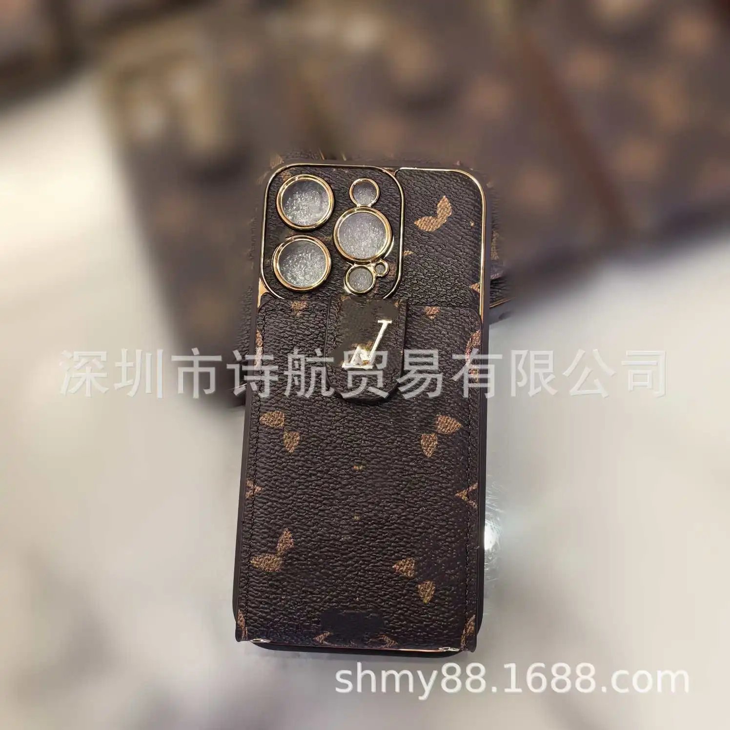 Unbranded Phone Cases Monogram-Print Card Holder image 3