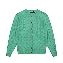 Ralph Lauren Cable Knit Cardigan Forest Green Cardigan - 40