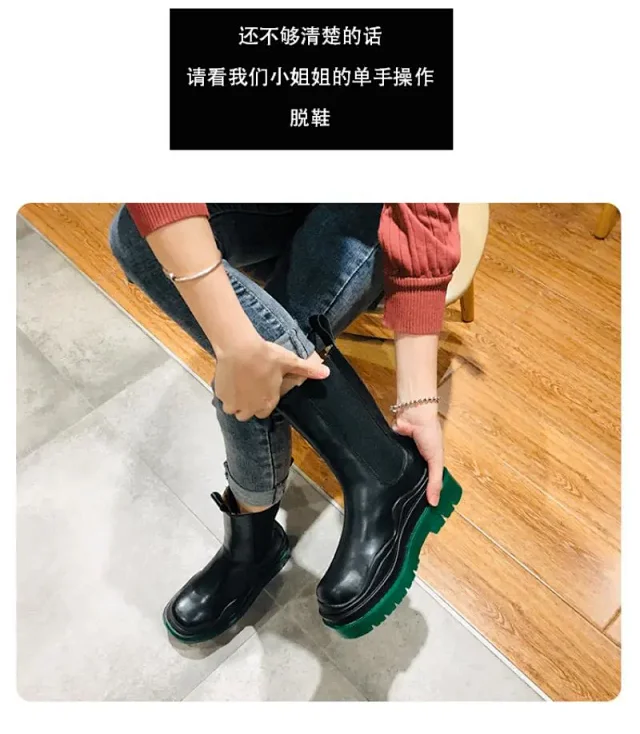 Bottega Veneta Boots Mid-Calf Chelsea Lug Sole product detail image 11