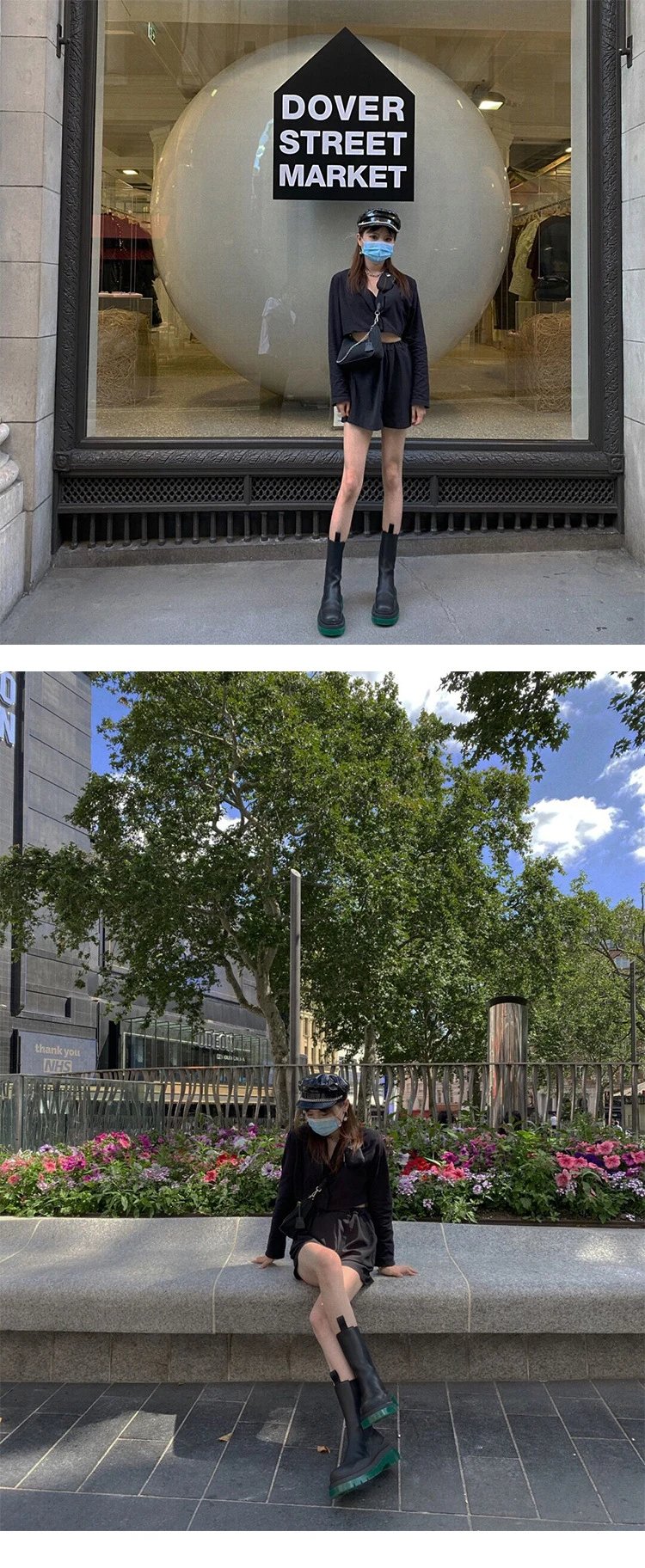 Off-White Chunky Chelsea Boots Black Green - 20