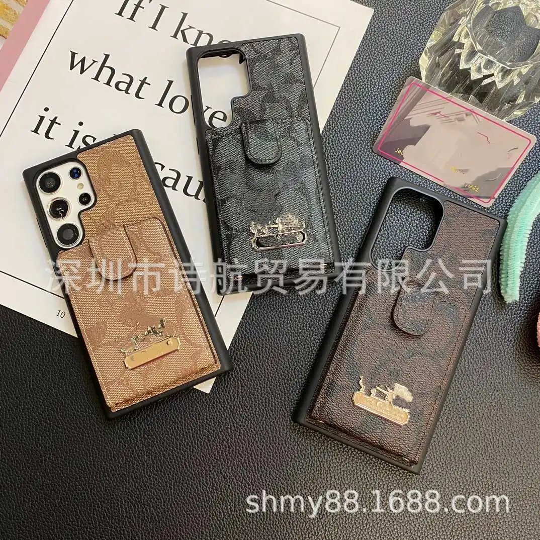 Coach Phone Cases Monogram Card Holder Strap Case image 1