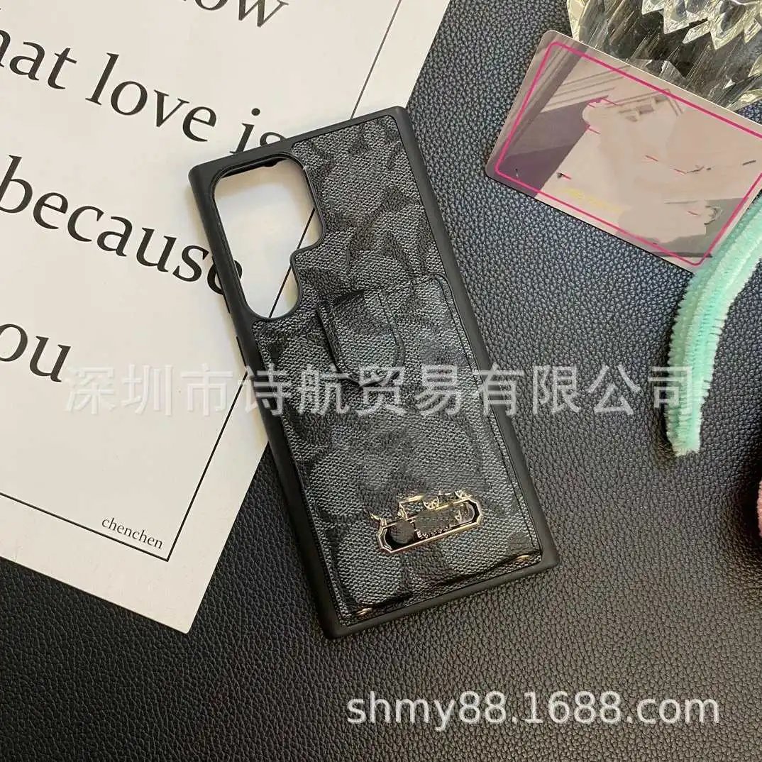 Coach Phone Cases Monogram Card Holder Strap Case image 2
