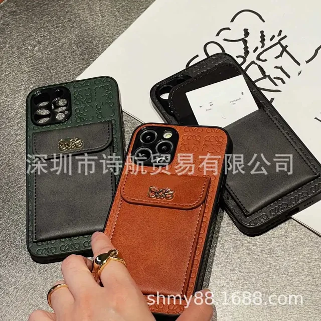 Unbranded Phone Cases Embossed Bear Pattern Card Holder Case with Bow Clasp product detail image 1