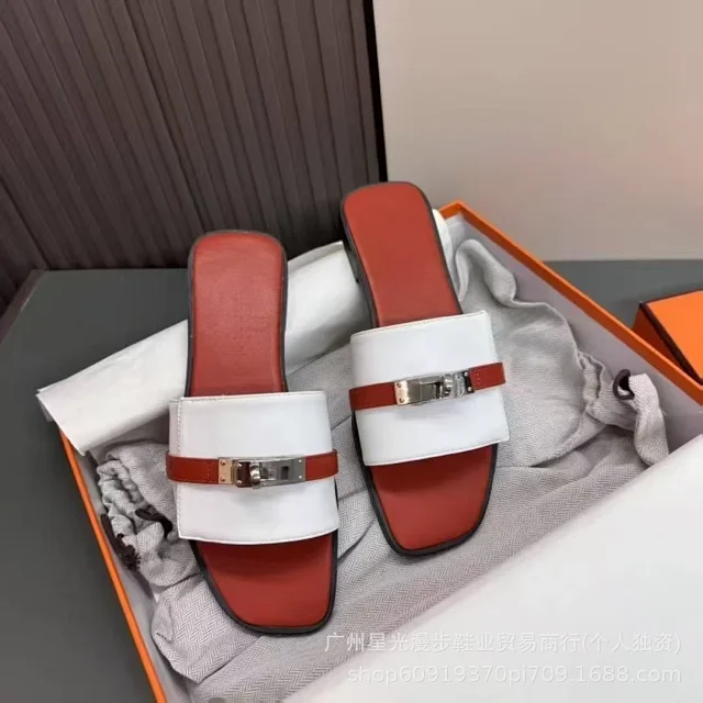 Unbranded Sandals Flat slide with turn-lock and studded strap detail product detail image 8