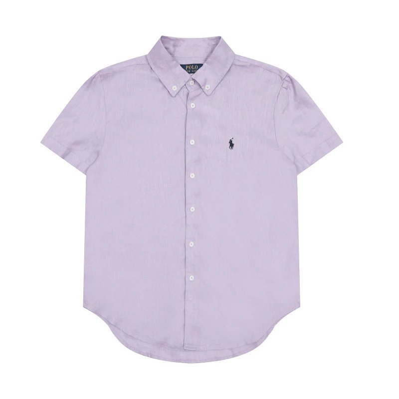 Polo Ralph Lauren Classic Fit Short-Sleeve Oxford Shirt Red - 36